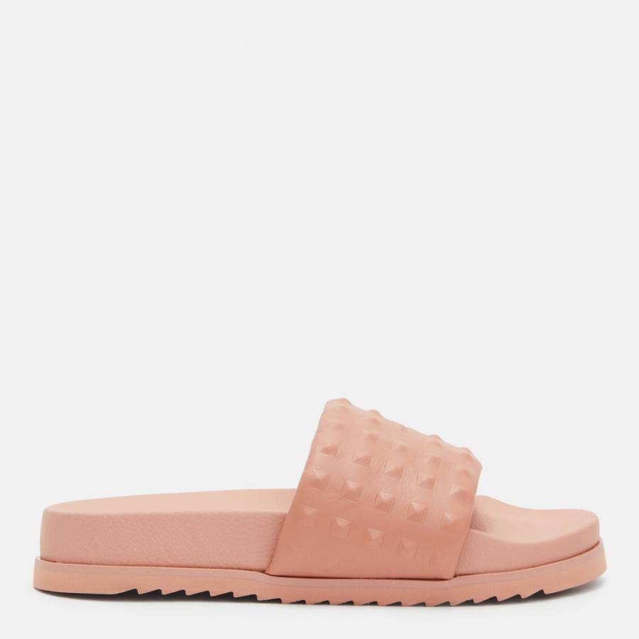 Pink Shay Leather Sliders