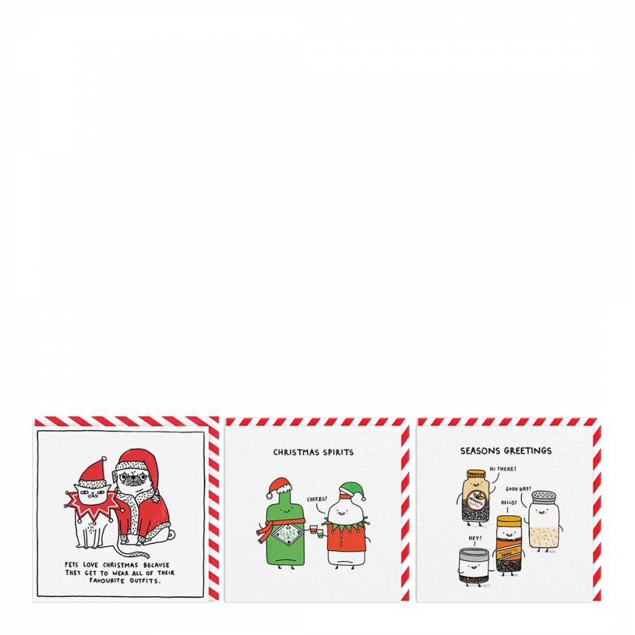 Pack of 18 Christmas Spirit Christmas Cards