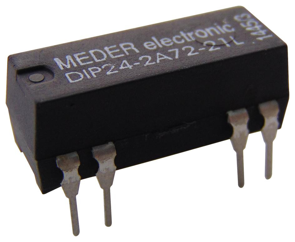 Standexmeder Dip24-2A72-21L Relay, Reed, Dpst-No, 200V, 0.5A, Tht