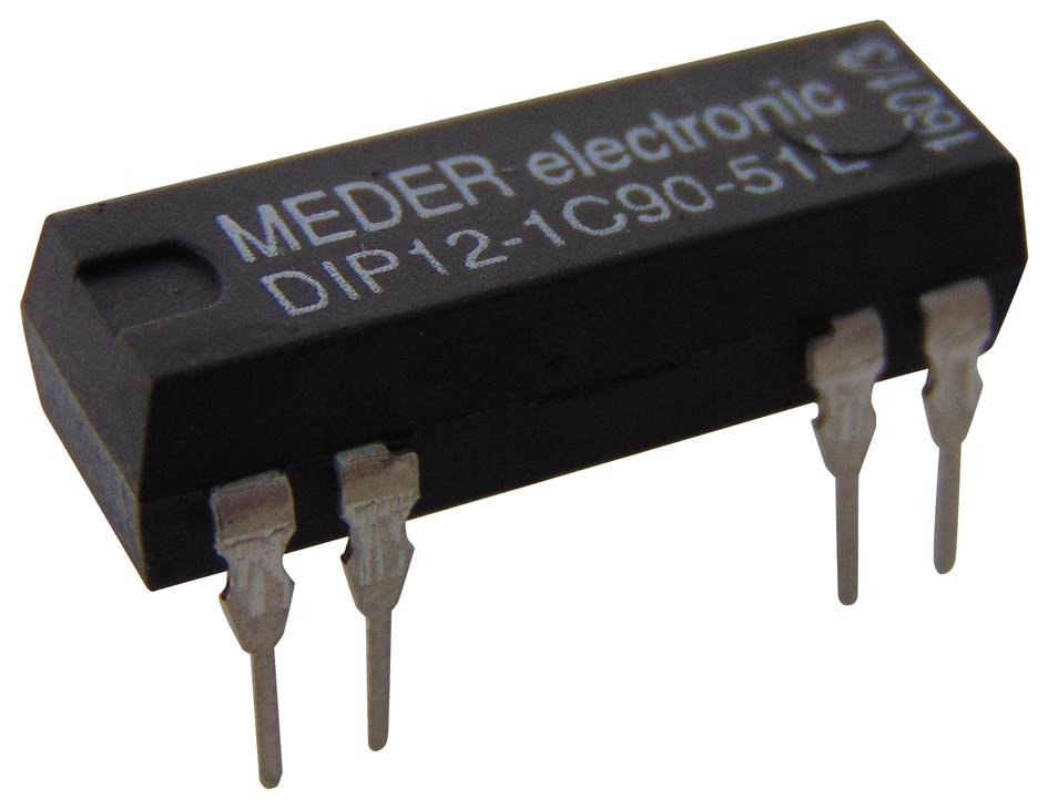 Standexmeder Dip12-1C90-51L Relay, Reed, Spdt, 100V, 0.2A, Tht