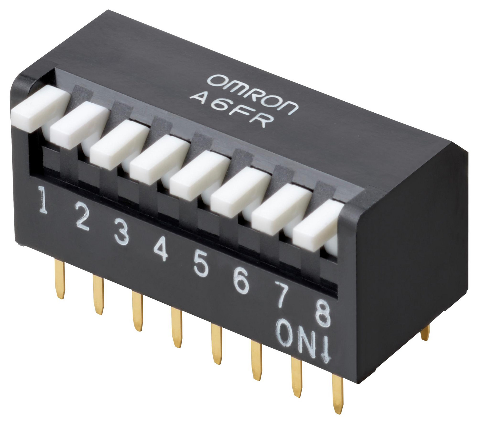 Omron/partner Stock A6Fr-3104 Dip Switch, Spst-No, 0.025A, 24Vdc