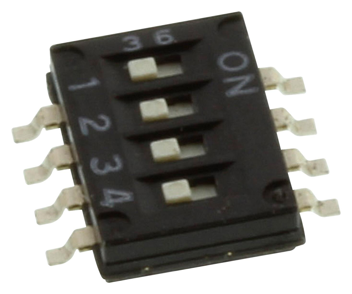 Omron/partner Stock A6H-4101 Dip Switch, Spst, 0.025A, 24Vdc