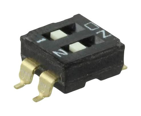 Omron/partner Stock A6S-2101-H Dip Switch, Spst, 0.025A, 24Vdc