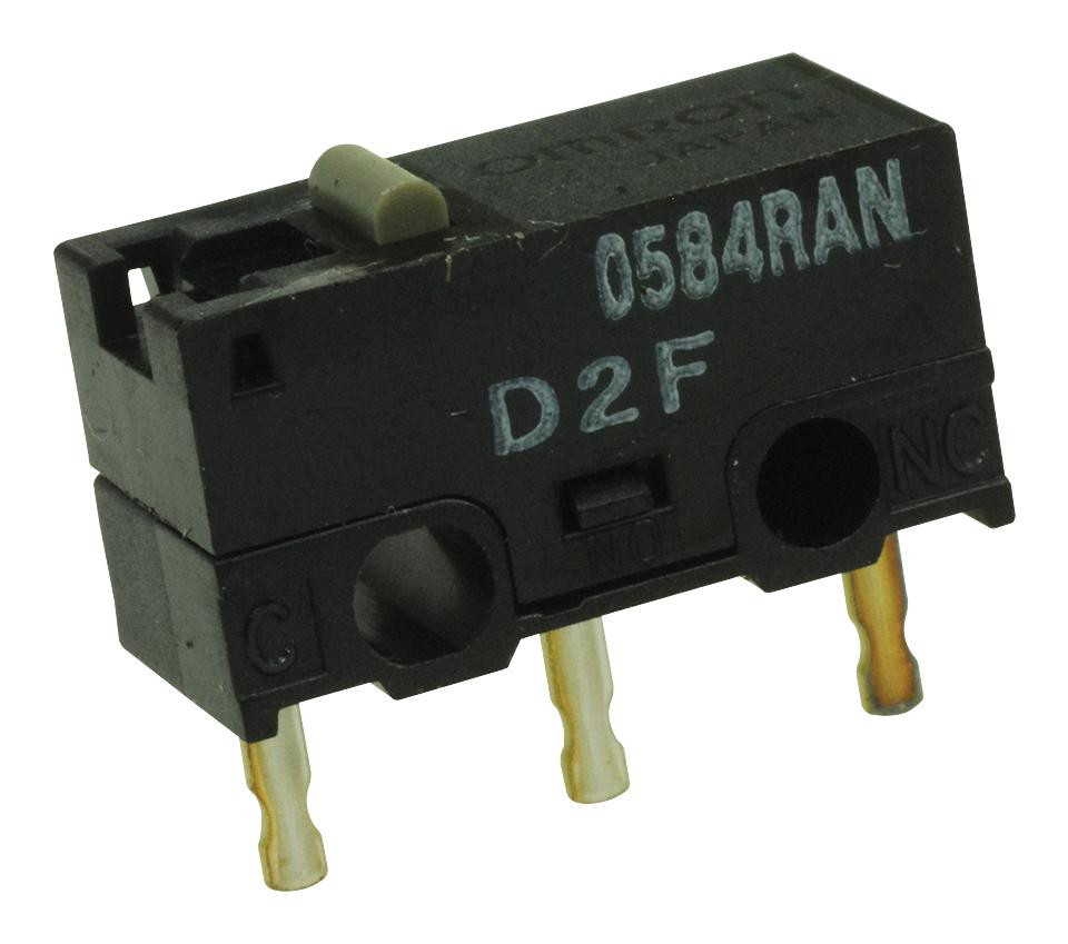 Omron/partner Stock D2F Microswitch, Spdt, 3A, 125V/30V, 150Gf