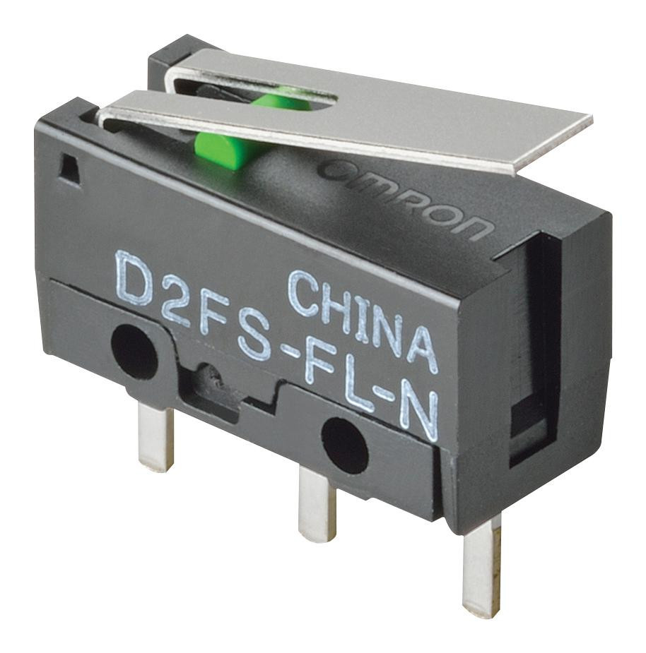 Omron/partner Stock D2Fs-Fl-N-T Microswitch, Spst-No, 0.1A, 6V, 0.25N