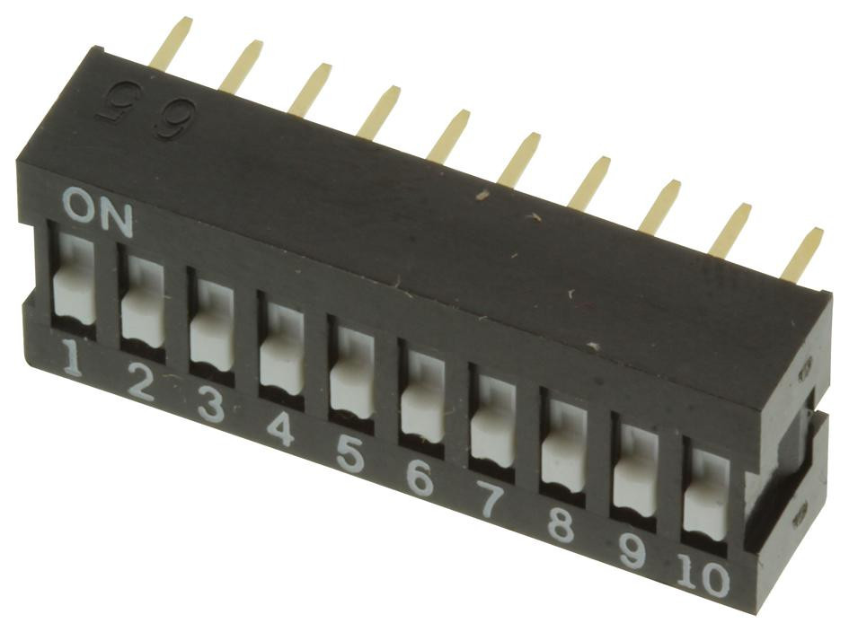 Omron/partner Stock A6E-0101-N Dip Switch, Spst, 0.025A, 24Vdc