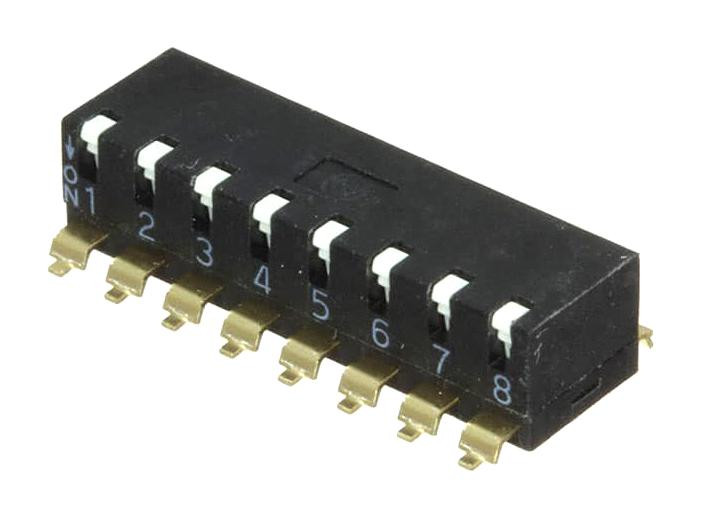 Omron/partner Stock A6Sr-8101 Dip Switch, Spst, 0.025A, 24Vdc