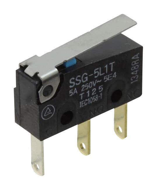 Omron/partner Stock Ssg-5T Microswitch, Spdt, 5A, 250V, 1.5N