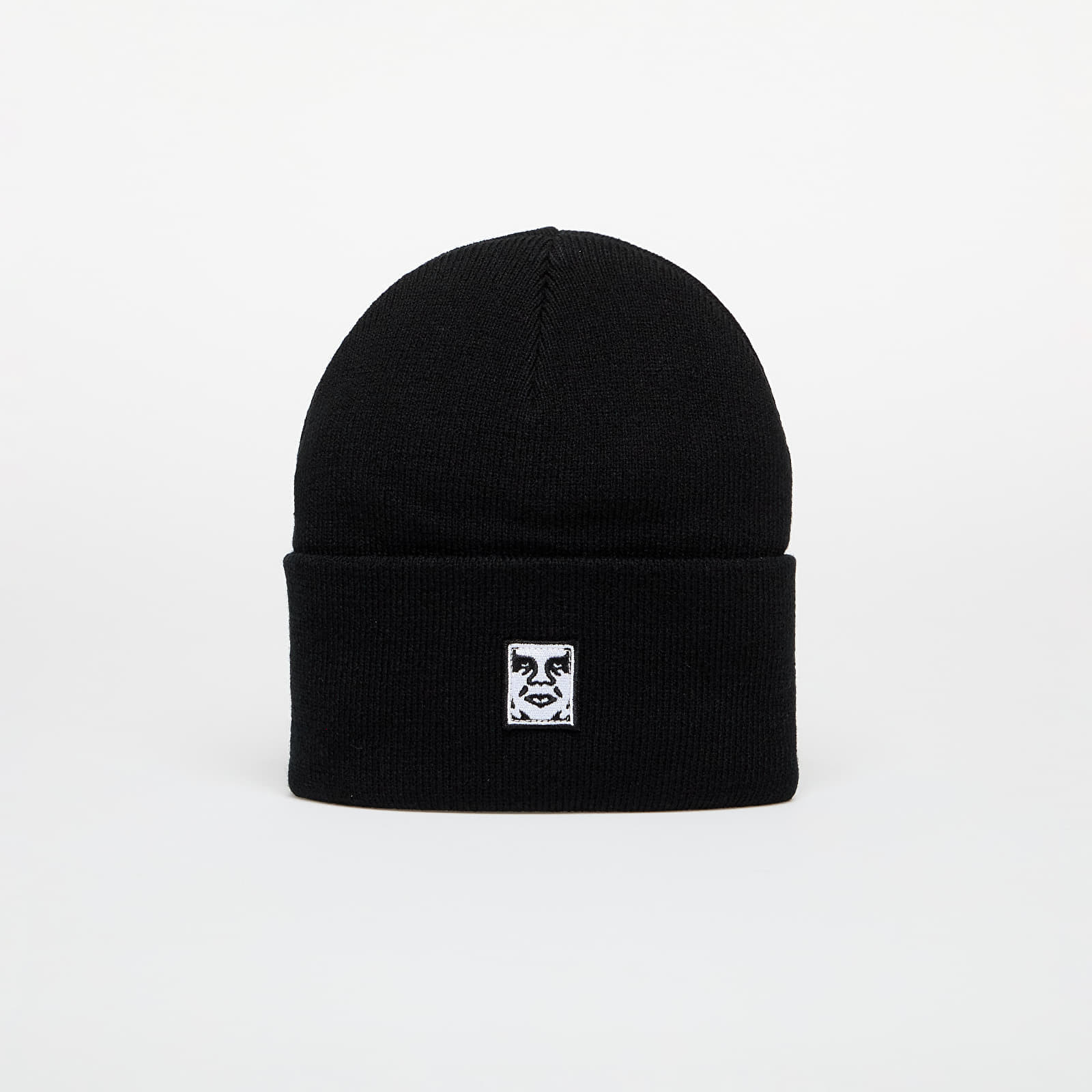 OBEY Icon Patch Cuff Beanie Black Universal