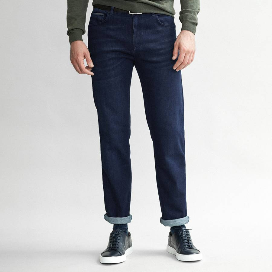 Indigo Limerick Tapered Jeans