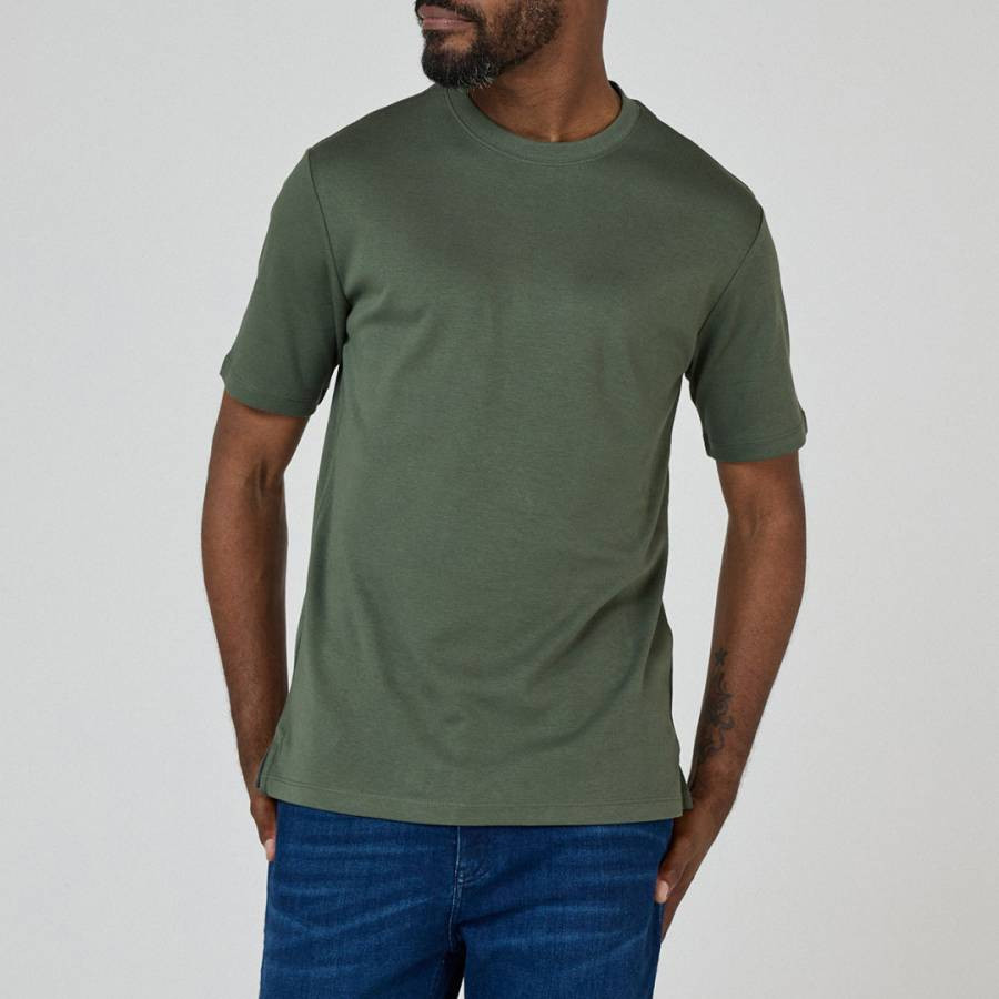 Khaki Palmela Cotton T-Shirt