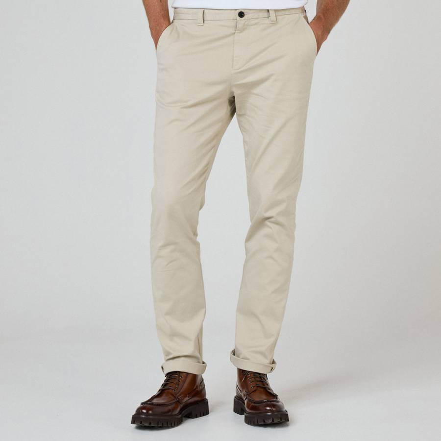 Stone Besterios Cotton Blend Chinos