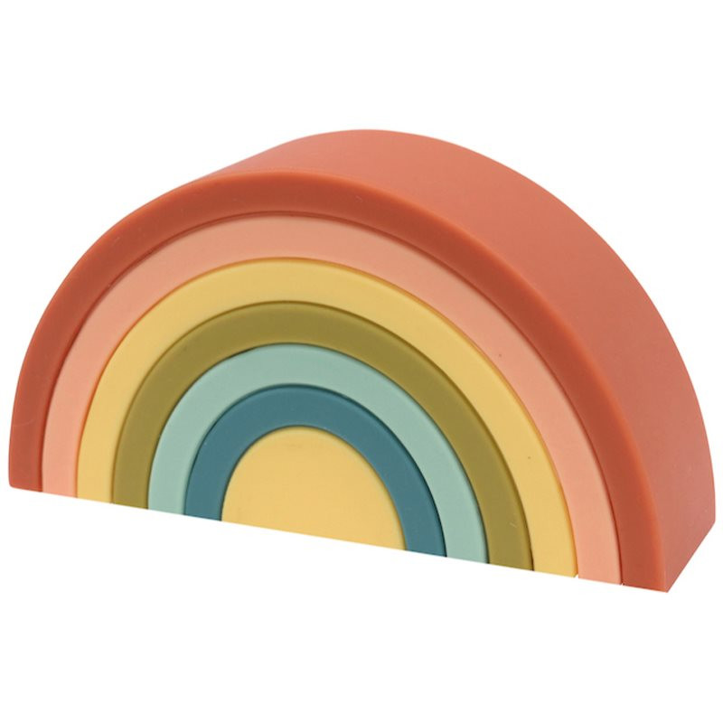 O.B Designs Silicone Rainbow Stacker folding rainbow Cherry 10m+ 1 pc