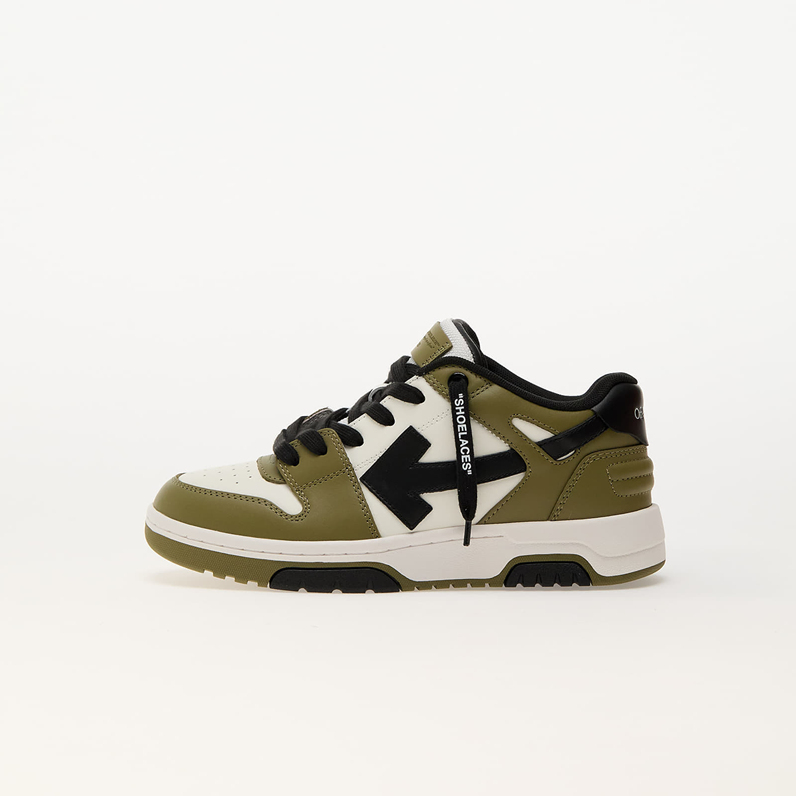 Sneakers Off-White Out Of Office White - Olive Green UK 34