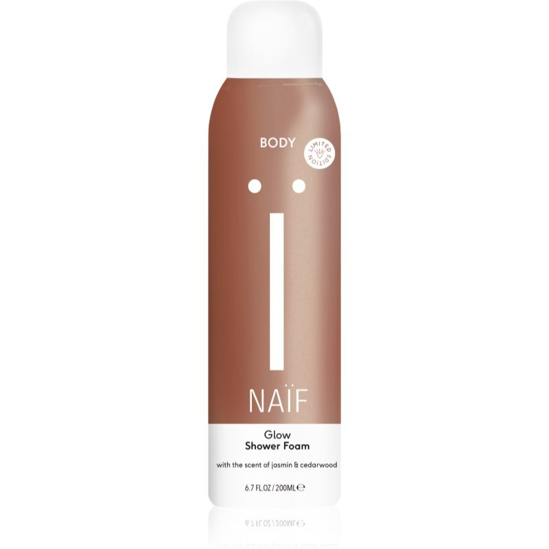 Naif Body Glow shower foam Jasmin & Cedarwood 200 ml