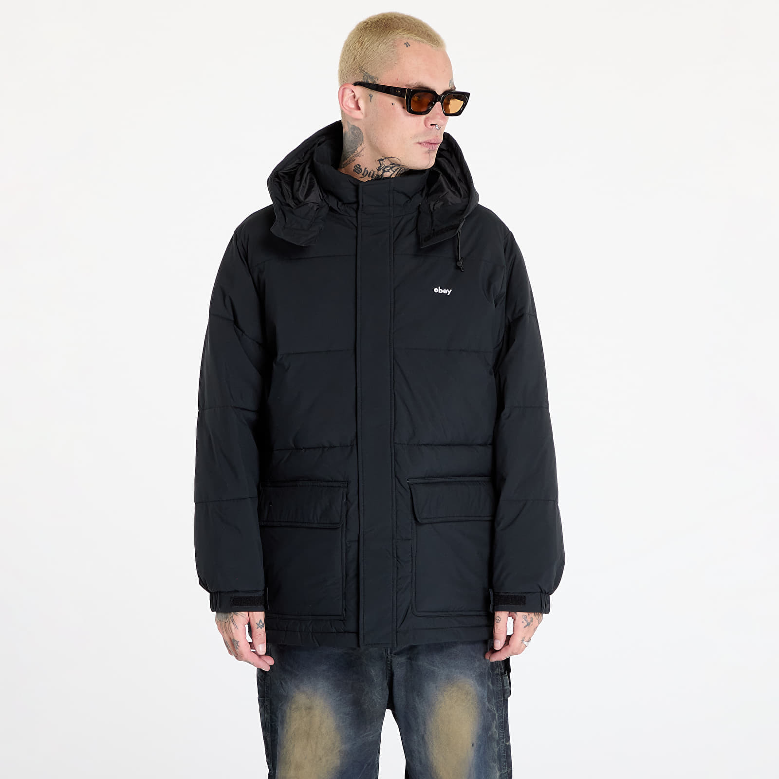 Jacket OBEY Brunswick Puffer Black L