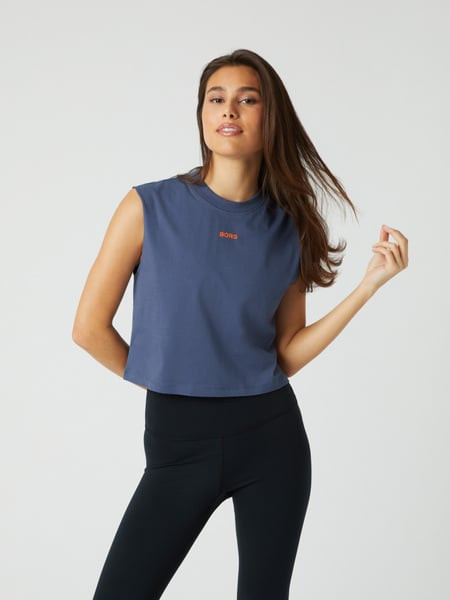 Björn Borg Borg Cropped Tank Blue, L