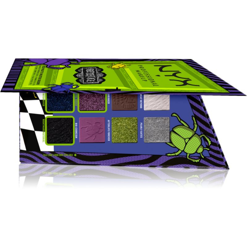 NYX Professional Makeup Beetlejuice Shadow Palette eyeshadow palette with 8 shades 8x0,8 g