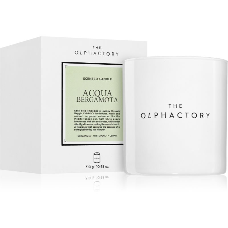 Ambientair The Olphactory White Insignia Acqua Bergamota scented candle 310 g