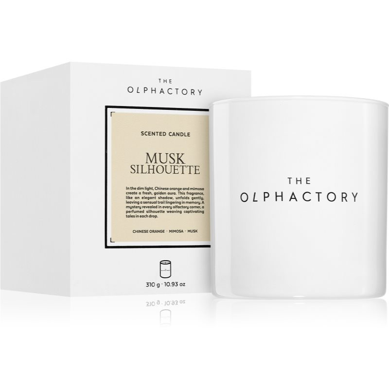 Ambientair The Olphactory White Insignia Musk Silhouette scented candle 310 g