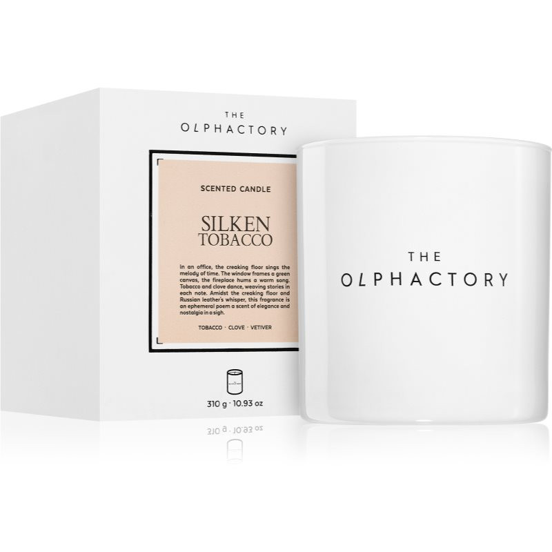 Ambientair The Olphactory White Insignia Silken Tobacco scented candle 310 g