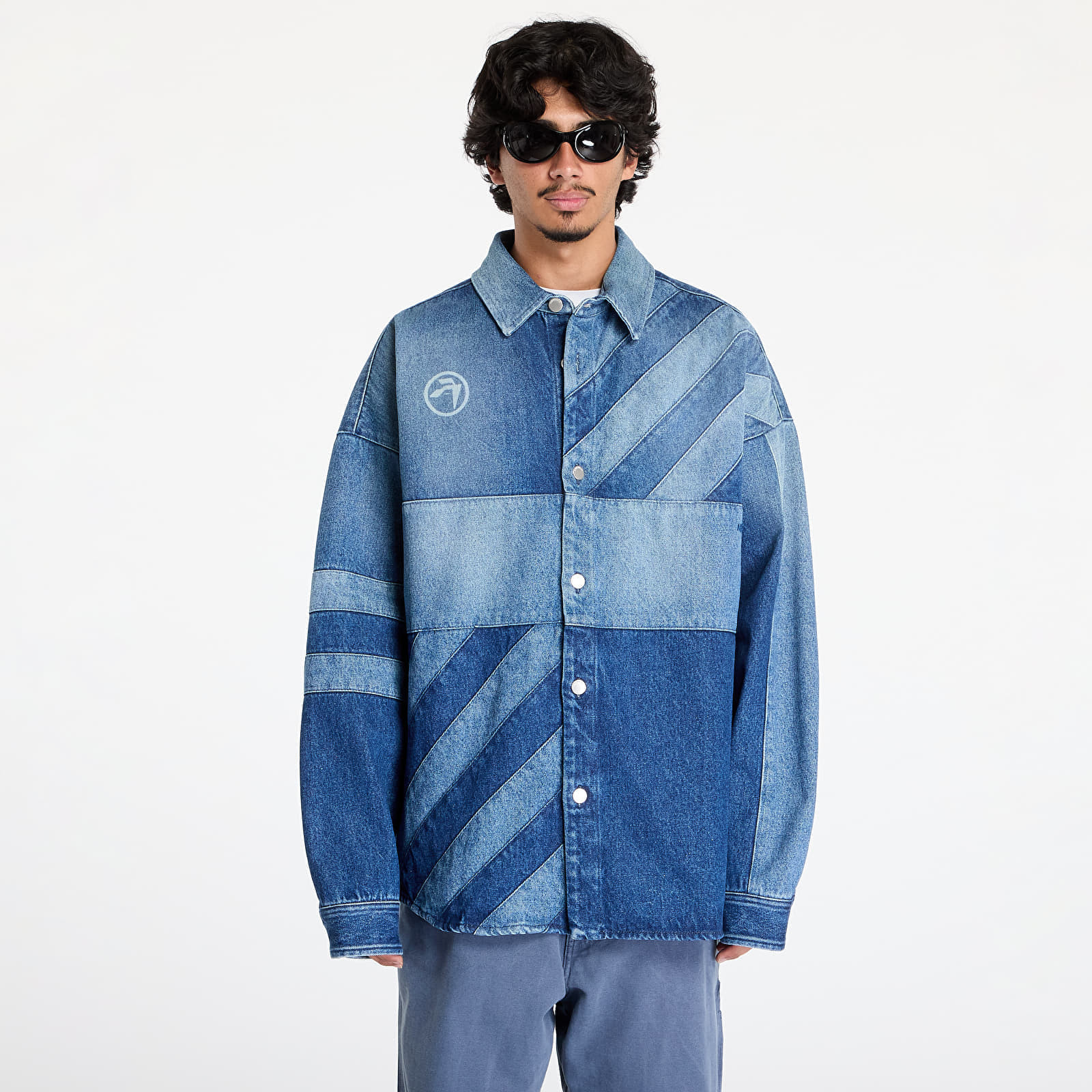 Jacket Ambush Patchwork Denim Shirt Vintage Blue/ No Color 52