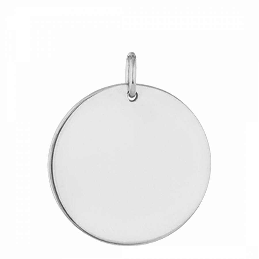 Silver Large Disc Pendant