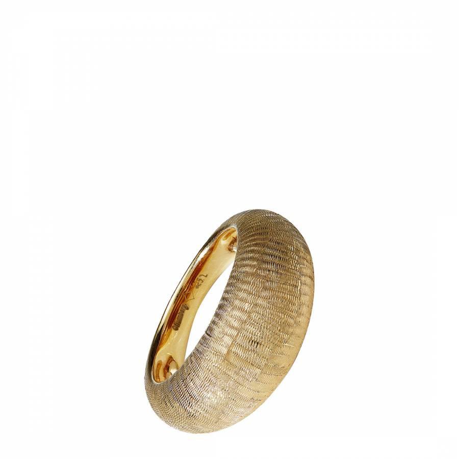 Gold Textured Dome Ring