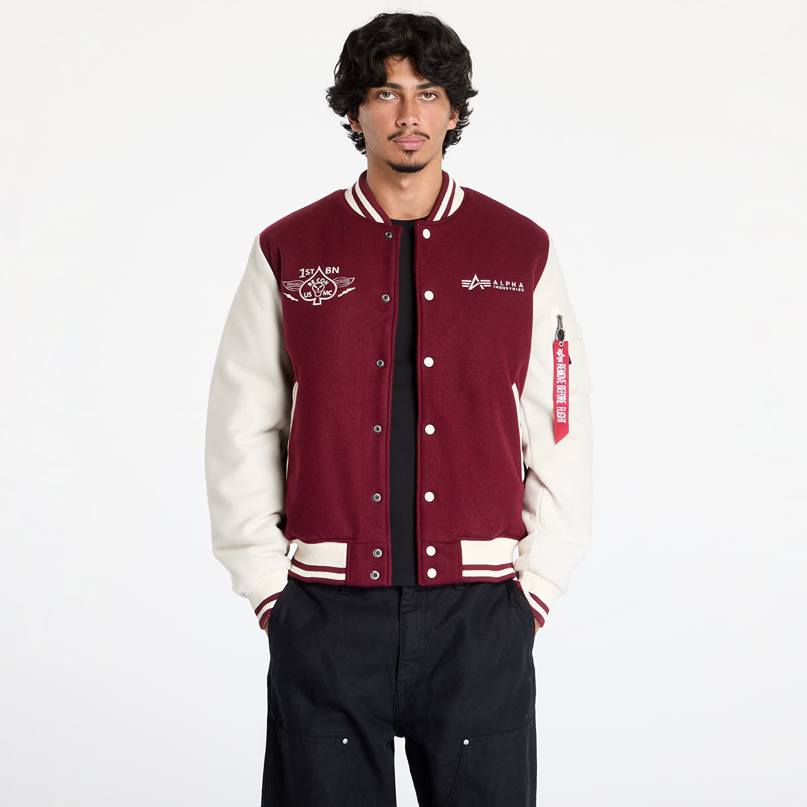 Jacket Alpha Industries Varsity Air Force Jacket Burgundy L