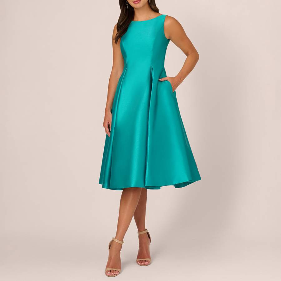 Blue Tea Length Dress