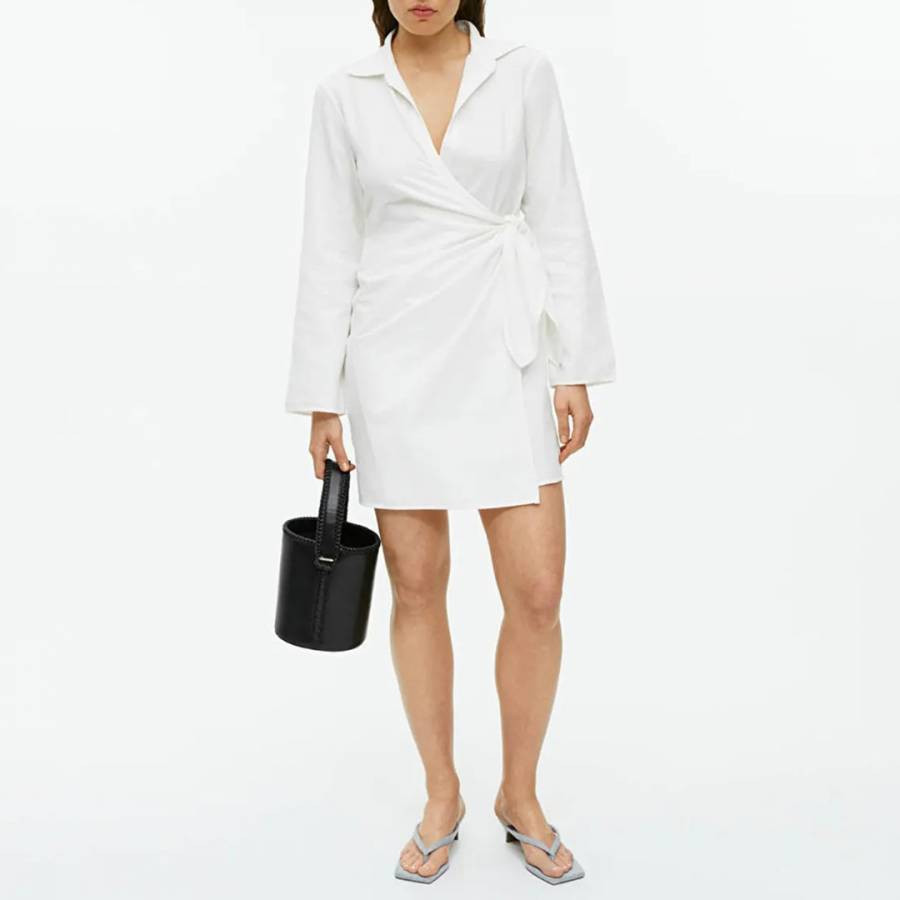 White Shirt Tie Dress