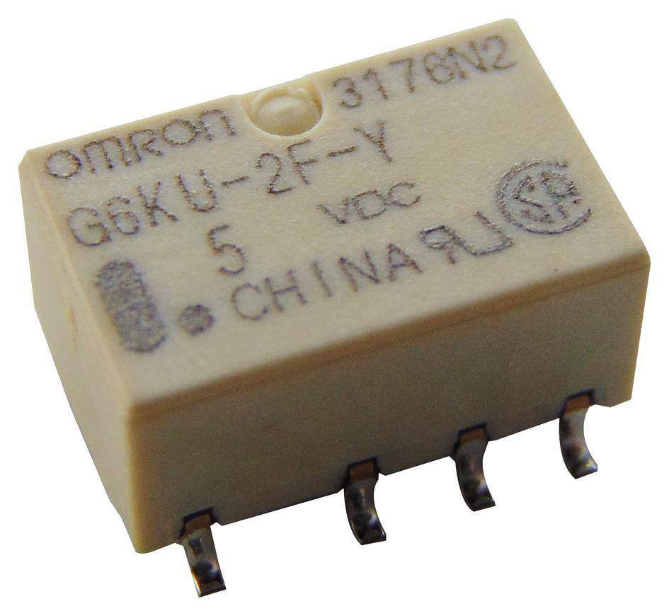 Omron G6Ku-2F-Y Dc4.5 Signal Relay, Dpdt, 4.5Vdc, 1A, Smd