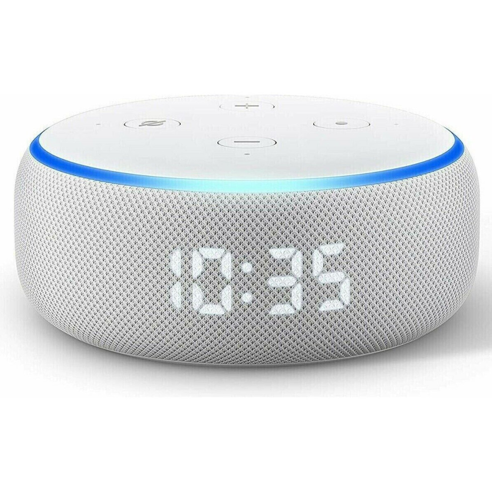 Amazon Echo Dot (3rd Gen) 3rd Generation Smart Speaker with Clock Screen - Sandstone