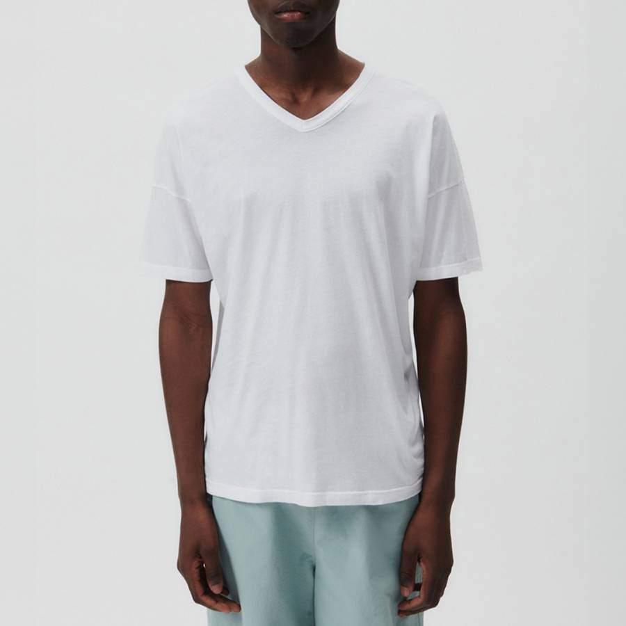 White V-Neck T-Shirt