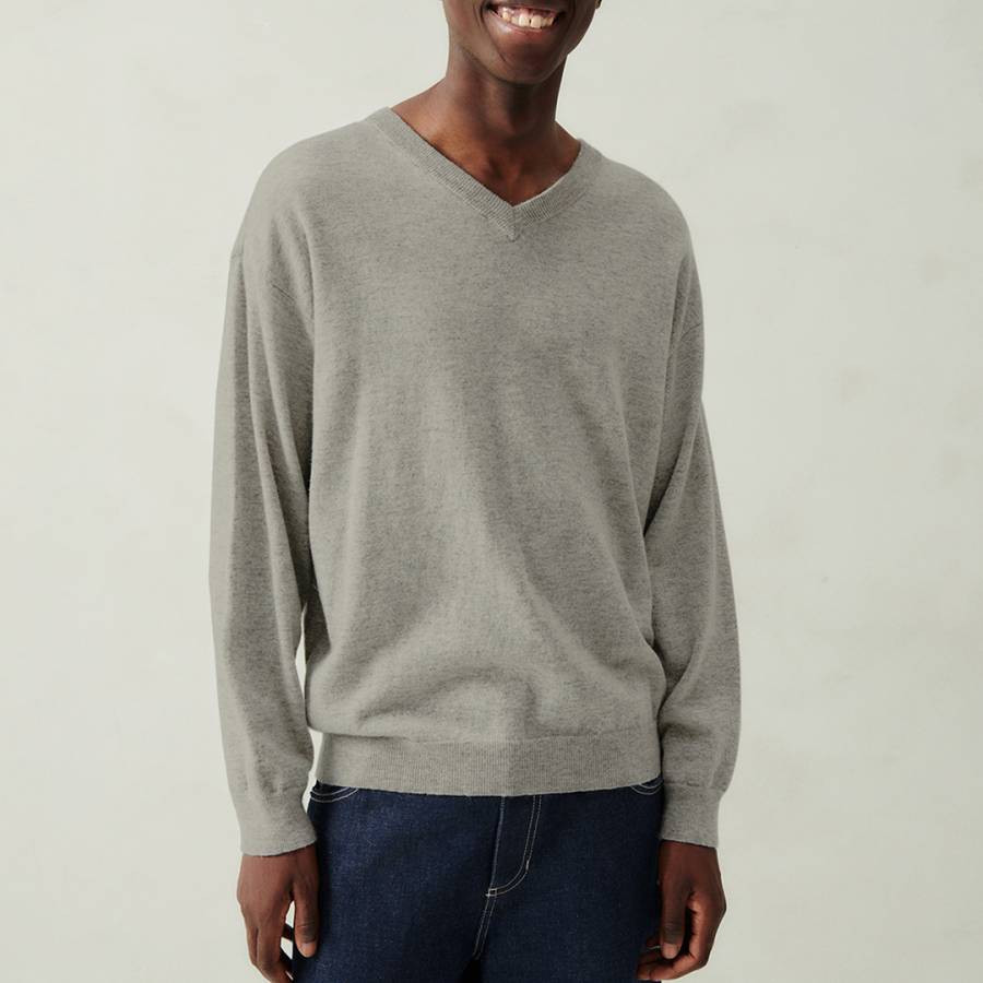 Grey Marl Wool Blend Jumper