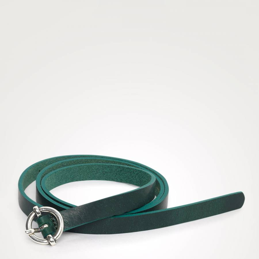 Teal Leather Belt