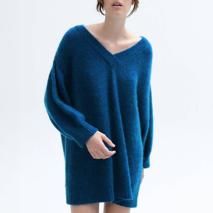 Blue Soft Knit Jumper