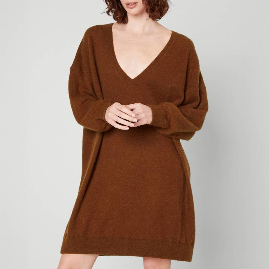 Auburn Wool Blend Loose Fit Dress