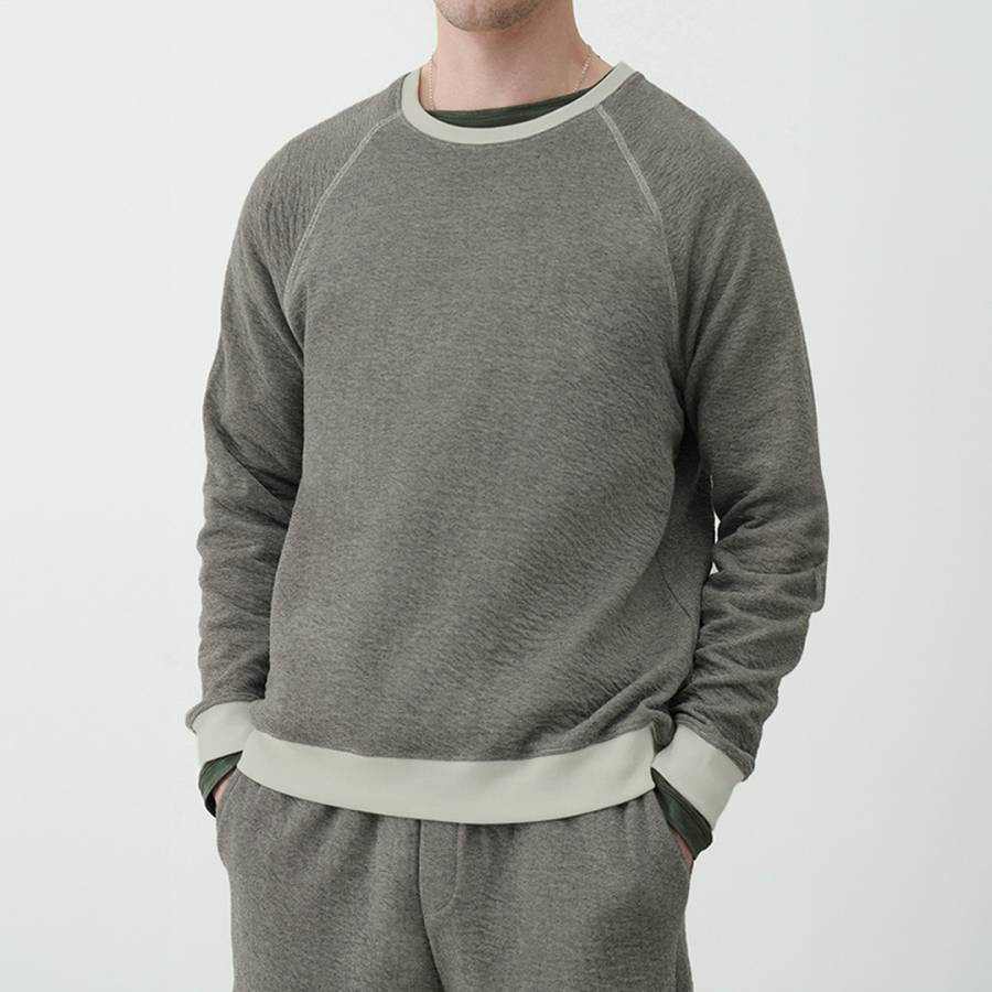 Grey Colourblock Sweatshirt