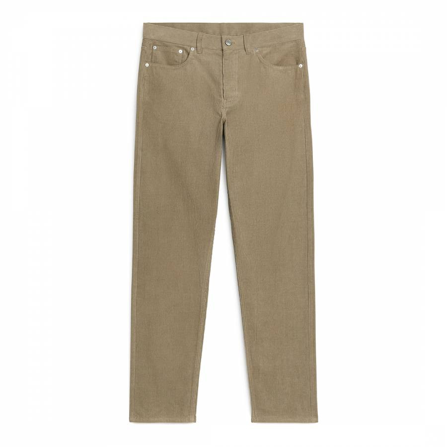 Men's Beige Corduroy Trousers