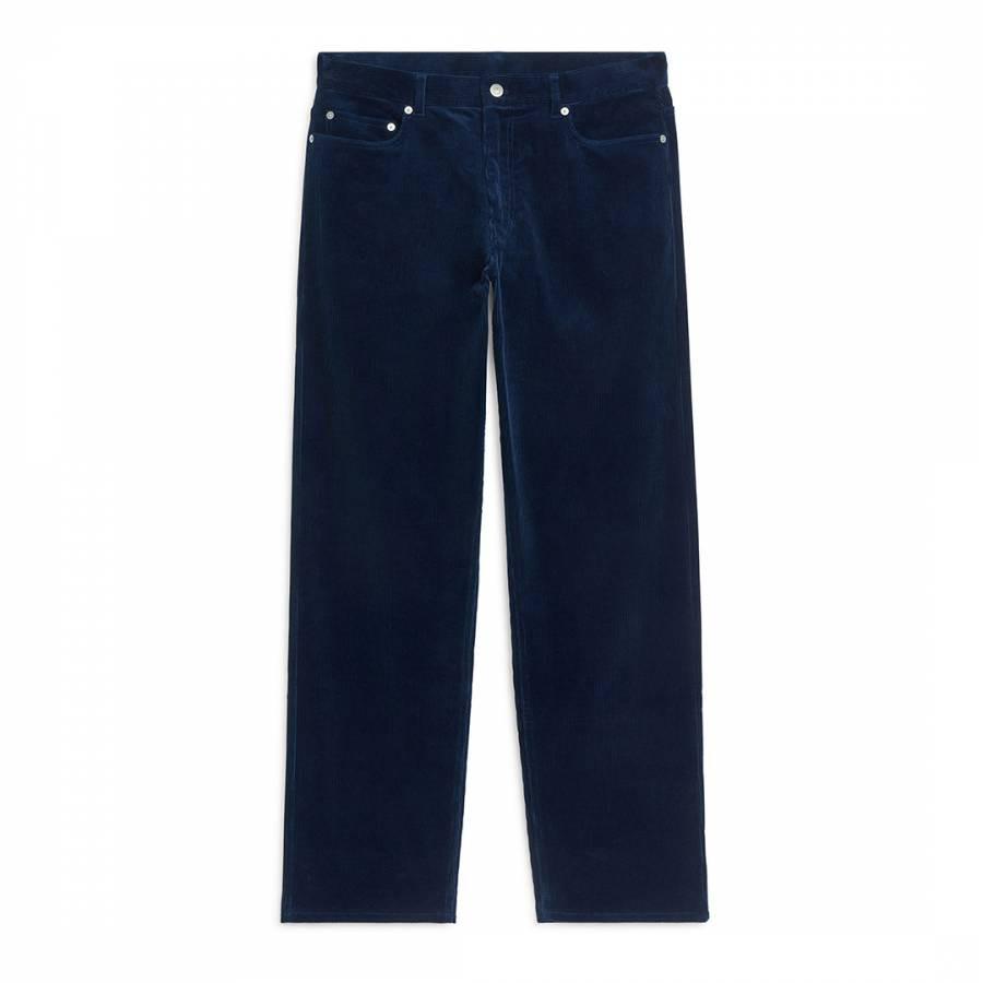 Men's Navy Corduroy Trousers