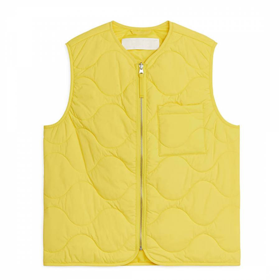 Men's Yellow Puffer Gilet