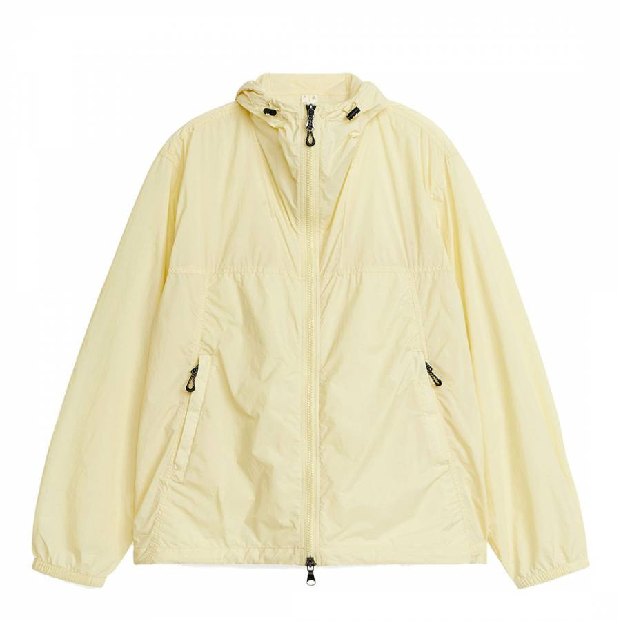 Men's Yellow Hooded Rain Jacket