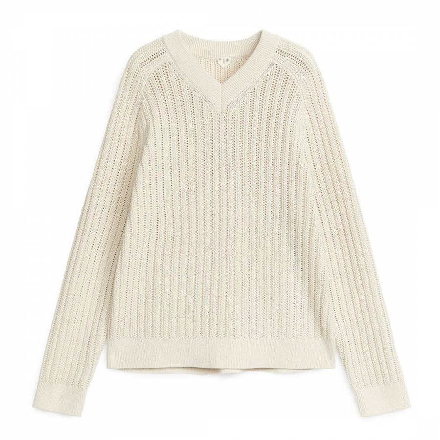 Men's Cream Knit Jumper