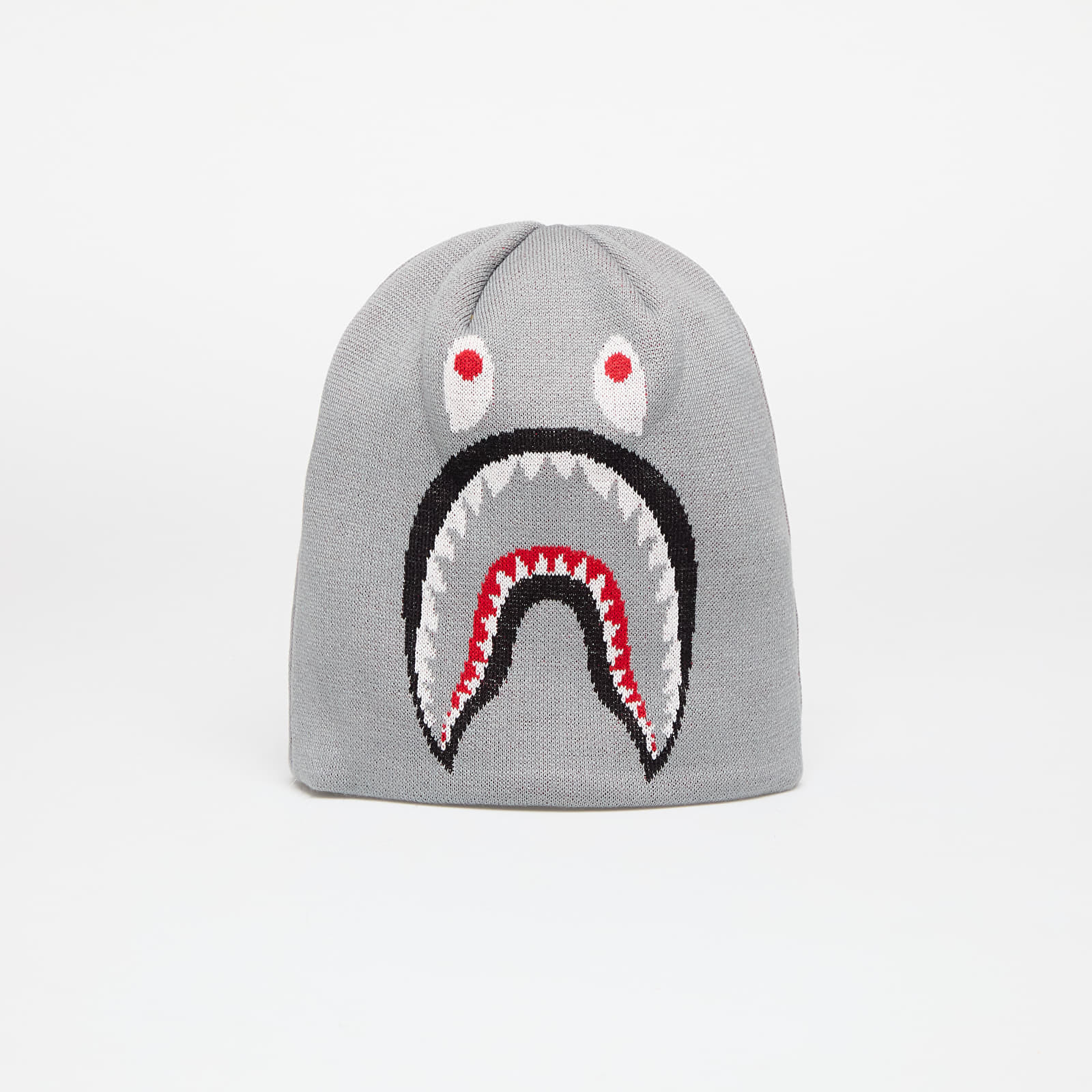 A BATHING APE 2nd Shark Knit Hat Gray Universal