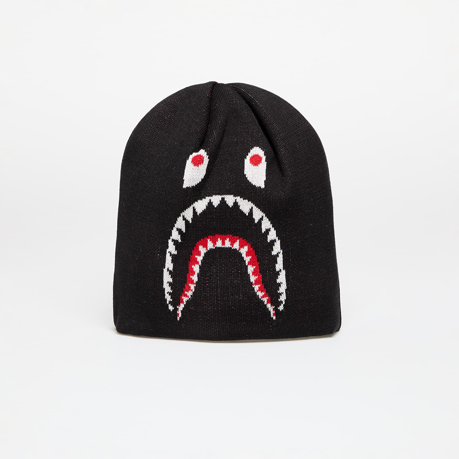 A BATHING APE 2nd Shark Knit Hat Black Universal