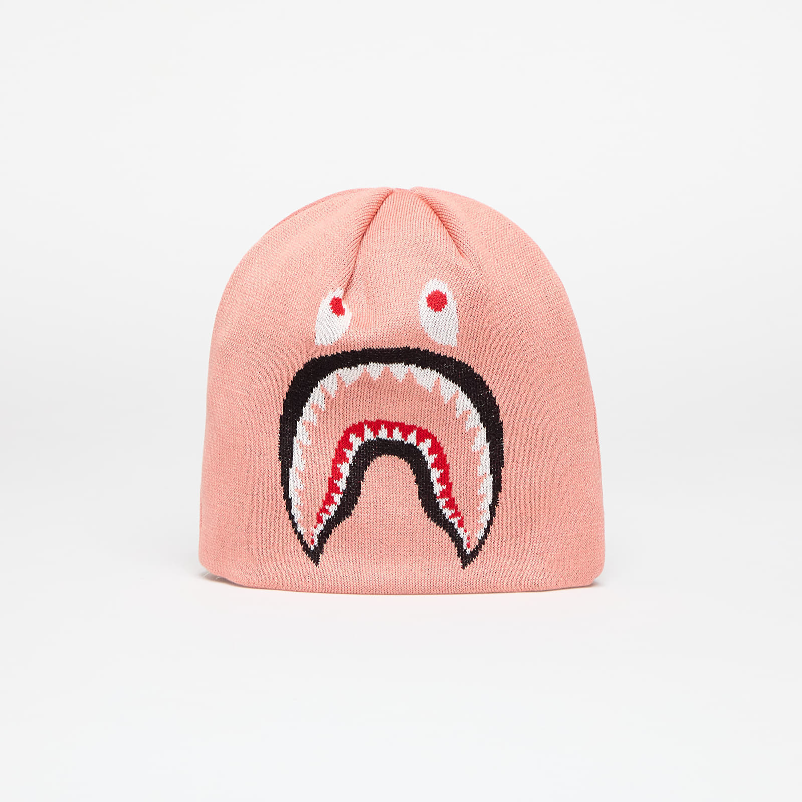 A BATHING APE 2nd Shark Knit Hat Pink Universal