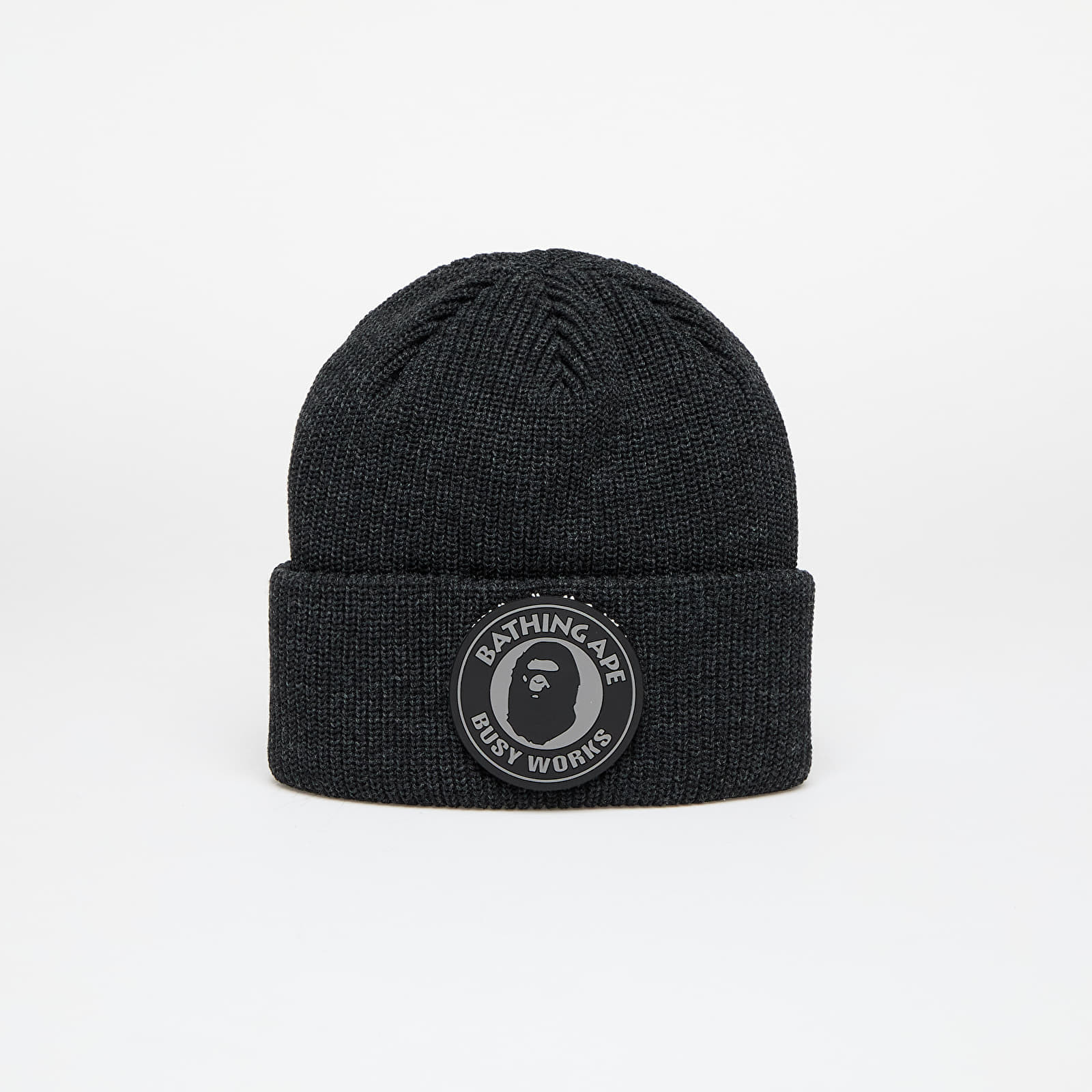 A BATHING APE Busy Work Knit Hat Black Universal