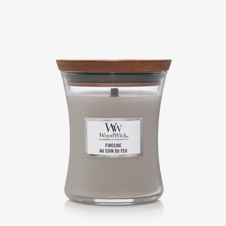 WoodWick Medium Hourglass Candle - Fireside Universal