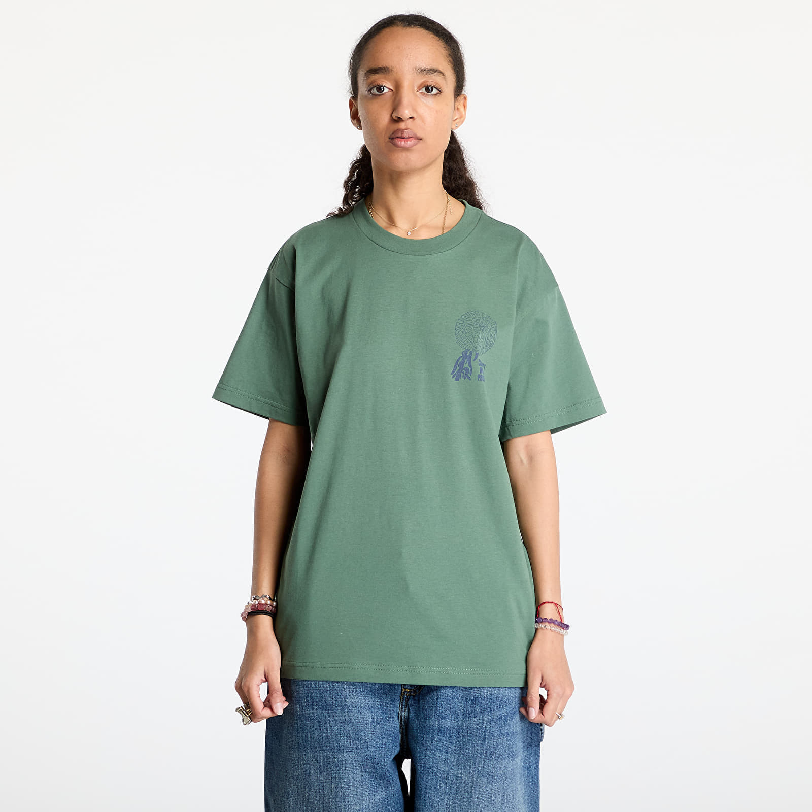 T-shirt Carhartt WIP Short Sleeve Chrysanthemum T-Shirt UNISEX Duck Green XS